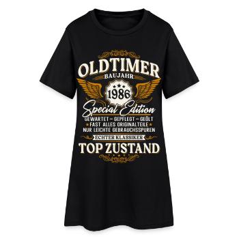 Cadeau d’anniversaire vintage 1986 pour le 40e anniversaire - Robe T-shirt Femme - noir - Devant
