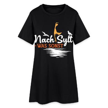 vacances en mer du Nord APRÈS SYLT WATT SINON DRÔLE - Robe T-shirt Femme - noir - Devant