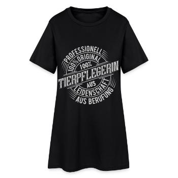 Gardien d’animaux - Robe T-shirt Femme - noir - Devant