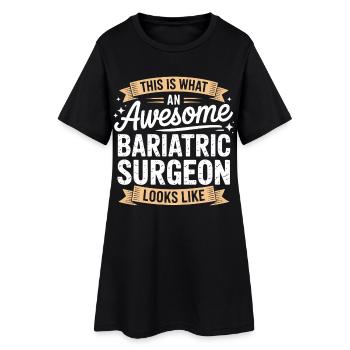 Look de chirurgien bariatre – Génial - Robe T-shirt Femme - noir - Devant