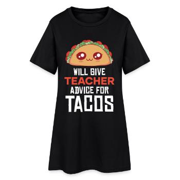 Professeur de TacoRatgeber - Robe T-shirt Femme - noir - Devant