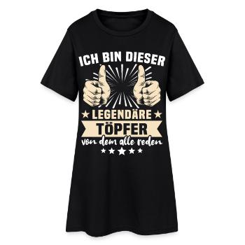 Dictons de Töpfer - Robe T-shirt Femme - noir - Devant