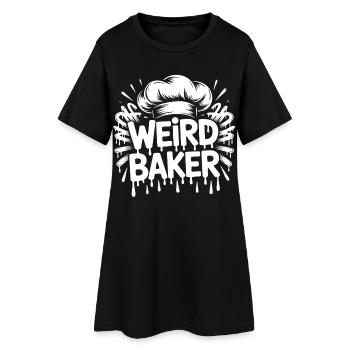 Boulanger Bizarre - Robe T-shirt Femme - noir - Devant