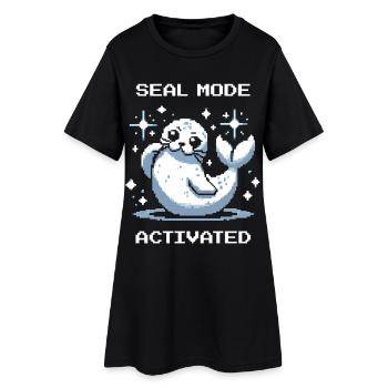 Mode scellement sur | Robbe Mood - Robe T-shirt Femme - noir - Devant
