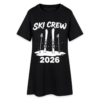 SKI CREW Tenue de vacances d’hiver et après-ski - Robe T-shirt Femme - noir - Devant