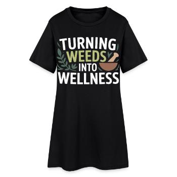 Certified Clinical Phytotherapy Specialist Gear  - Women’s T-Shirt Dress - black - Front