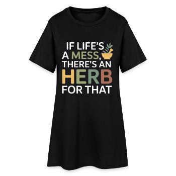 Certified Clinical Botanical Specialist Apparel  - Women’s T-Shirt Dress - black - Front