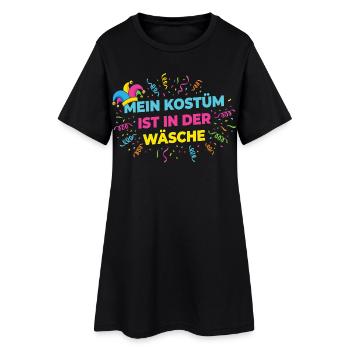 My Costume in the Laundry – Funny Carnival Shirt - Women’s T-Shirt Dress - black - Front