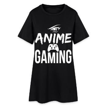 Jeux d’anime – Otaku & Gamer Design - Robe T-shirt Femme - noir - Devant