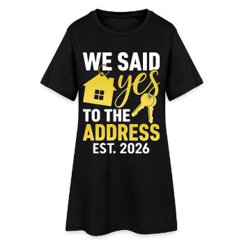 We Said Yes to The Address 2026 - Robe T-shirt Femme - noir - Devant