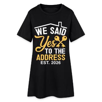 We Said Yes to The Address 2026 - Robe T-shirt Femme - noir - Devant