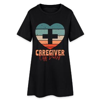 Pflegerin Pfleger Altenpflege Aidant hors service - Robe T-shirt Femme - noir - Devant