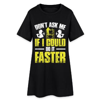  Scaffolder Trade Worker Construction Scaffolding - Women’s T-Shirt Dress - black - Front