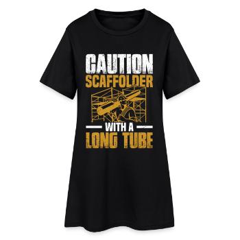  Scaffold Installer Builder Worker Construction - Women’s T-Shirt Dress - black - Front