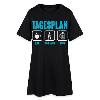 Postman DAILY SCHEDULE Parcel Deliverer Funny - Women’s T-Shirt Dress - black - Front