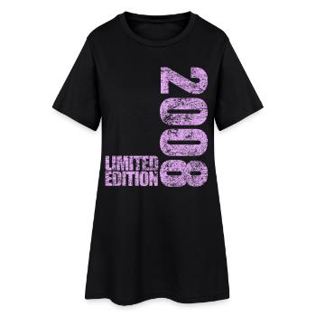 Édition limitée cadeau pour le 18e anniversaire 2008 - Robe T-shirt Femme - noir - Devant
