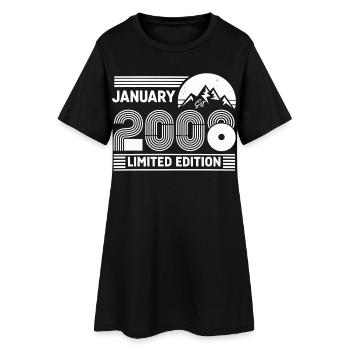Édition limitée cadeau pour le 18e anniversaire 2008 - Robe T-shirt Femme - noir - Devant