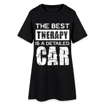 Best Car Detail Typography - Frauen T-Shirt-Kleid - Schwarz - Vorne