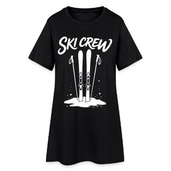 SKI CREW Winter holiday and après-ski outfit - Women’s T-Shirt Dress - black - Front