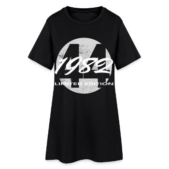 44e anniversaire 1982 cadeau pour hommes et femmes - Robe T-shirt Femme - noir - Devant