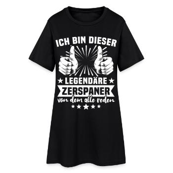 Légende du Machiniste - Robe T-shirt Femme - noir - Devant