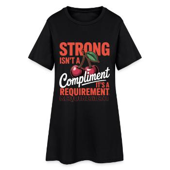 Journée de la Femme, le féminisme fatigué n’est pas ma personnalité - Robe T-shirt Femme - noir - Devant