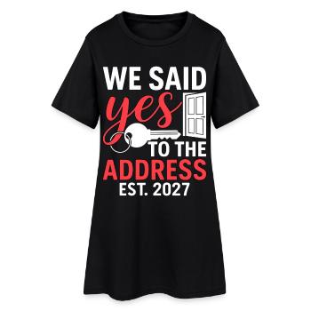 We Said Yes to The Address 2027 - Robe T-shirt Femme - noir - Devant