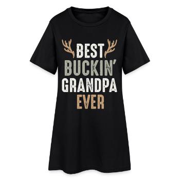 Best Buckin' Grandpa Ever Funny Western Grandpa - Women’s T-Shirt Dress - black - Front