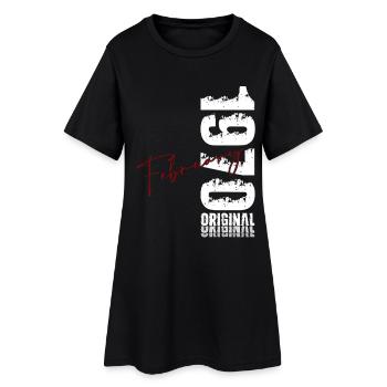 56e anniversaire février 1970 Vintage original - Robe T-shirt Femme - noir - Devant