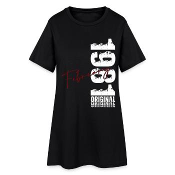 45th Birthday February 1981 Original Vintage - Women’s T-Shirt Dress - black - Front