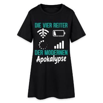 Nerd LES QUATRE CAVALIERS MODERNES DE L’APOCALYPSE - Robe T-shirt Femme - noir - Devant