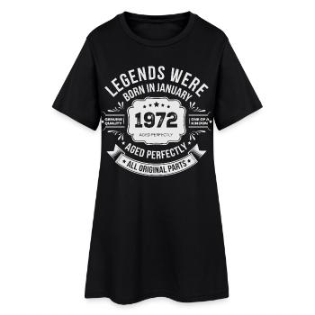 Millésime 1972 Anniversaire 1972 Limited Edition - Robe T-shirt Femme - noir - Devant