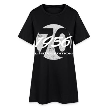 70e anniversaire 1956 cadeau pour hommes et femmes - Robe T-shirt Femme - noir - Devant