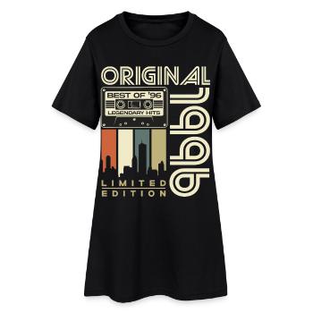 1996 Vintage Born 30th Birthday Gift - Women’s T-Shirt Dress - black - Front