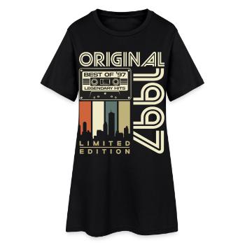 Cadeau rétro d’anniversaire vintage Born 1997 - Robe T-shirt Femme - noir - Devant