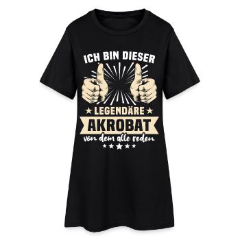 Dictons acrobates - Robe T-shirt Femme - noir - Devant