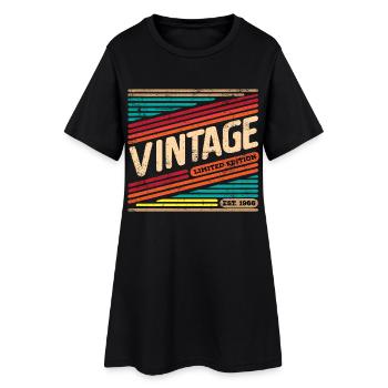 Millésime 1966 - Robe T-shirt Femme - noir - Devant