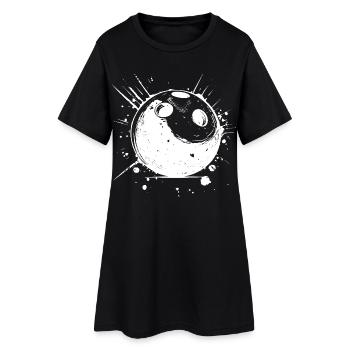 Bowling Sketch - Women’s T-Shirt Dress - black - Front