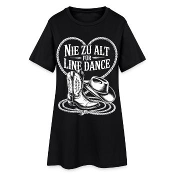 On n’est jamais trop vieux pour la danse en ligne - Robe T-shirt Femme - noir - Devant