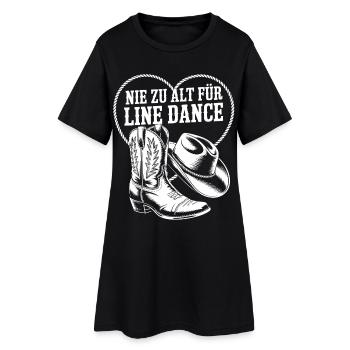 On n’est jamais trop vieux pour la danse en ligne - Robe T-shirt Femme - noir - Devant