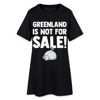 Le Groenland n'est pas a Vendre - Danemark Europe - Robe T-shirt Femme - noir - Devant
