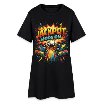 Mode jackpot joueur de flipper de flipper activé - Robe T-shirt Femme - noir - Devant