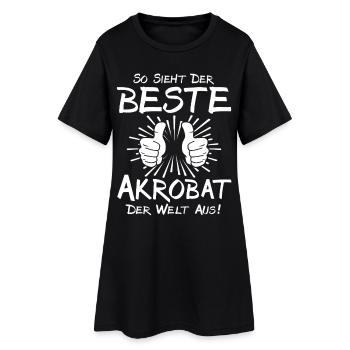 Meilleur acrobate - Robe T-shirt Femme - noir - Devant