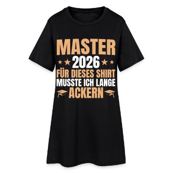 Maître 2026 Lange Ackern - Titre de Maître - Robe T-shirt Femme - noir - Devant