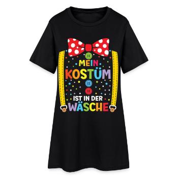 Mon costume est dans le carnaval des clowns blanchisseurs - Robe T-shirt Femme - noir - Devant