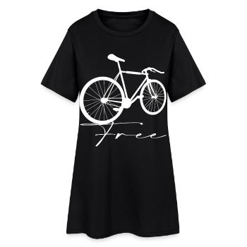 Bike - Women’s T-Shirt Dress - black - Front