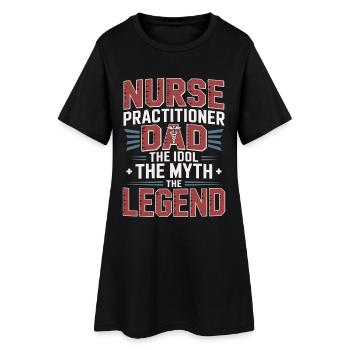 Nurse Practitioner Dad The Idol The Primary Care - Frauen T-Shirt-Kleid - Schwarz - Vorne