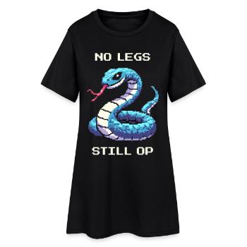 No legs, but still surgery | Snake Humor - Women’s T-Shirt Dress - black - Front