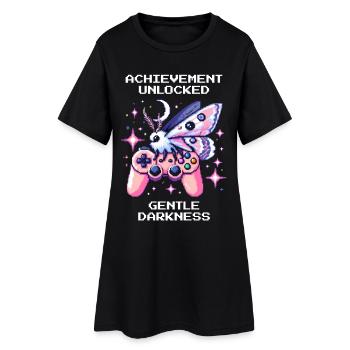 Douce obscurité déverrouillée | Goth doux - Robe T-shirt Femme - noir - Devant