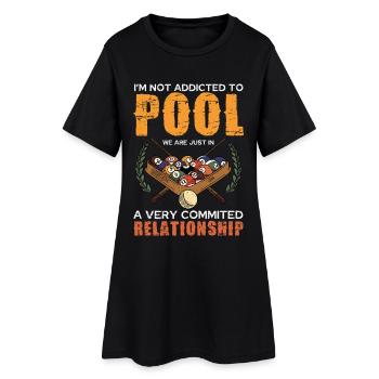 Passion pour la piscine : fermement connecté - Robe T-shirt Femme - noir - Devant
